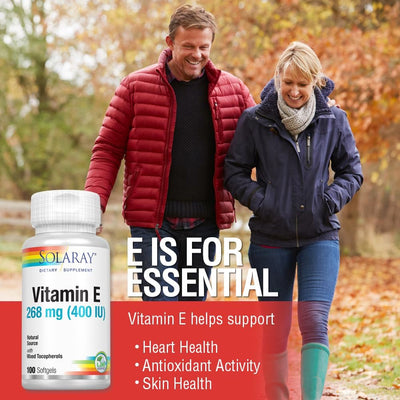 Solaray Vitamin E Natural Source With Mixed Tocopherols