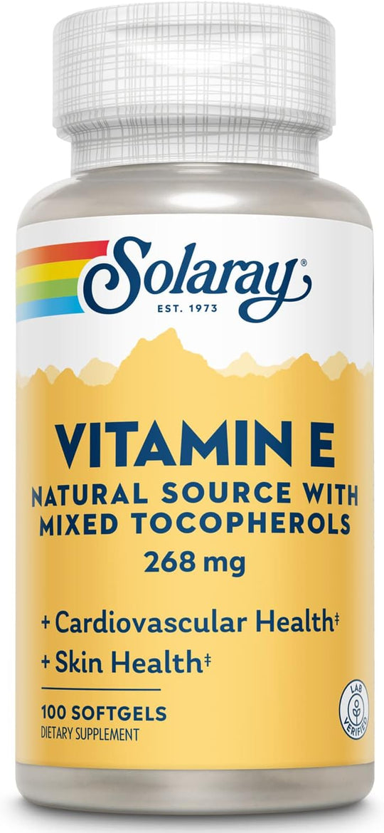 Solaray Vitamin E Natural Source With Mixed Tocopherols