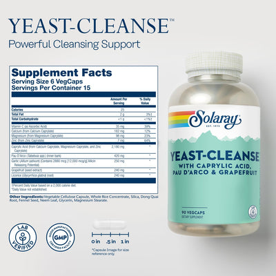 Solaray Yeast Cleanse