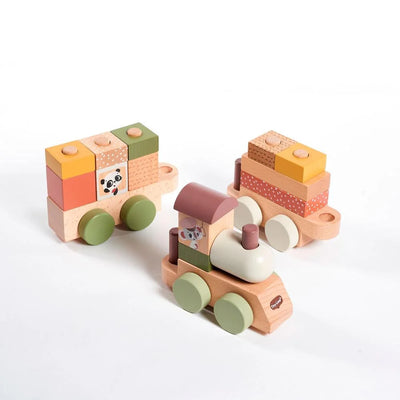 Tiny Love Wooden Staking Train Boho Chic