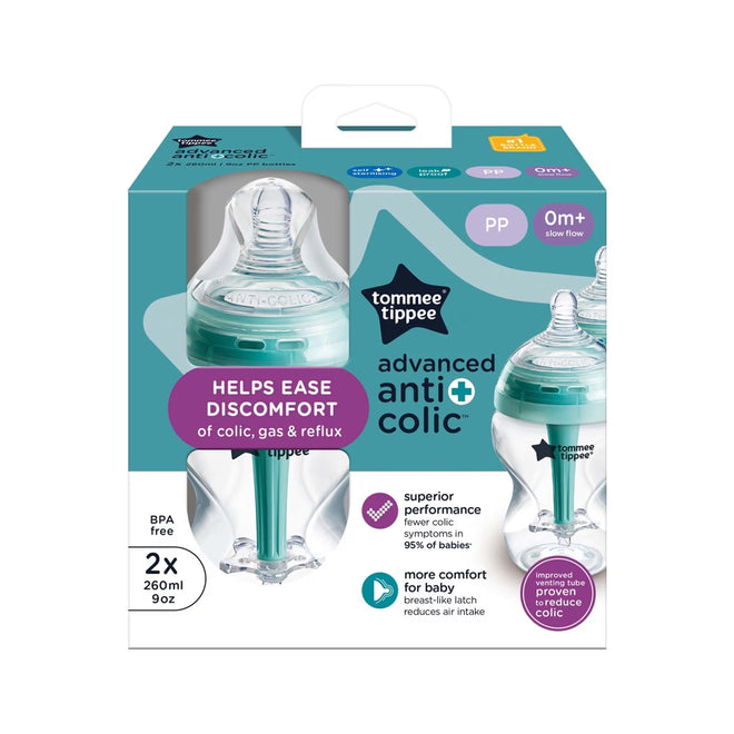Tommee Tippee Bottle- Anti-Collic 260ml- Pack of 2
