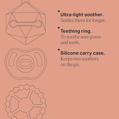 Tommee Tippee Silicone Comfort Gift Set Ultra Light Soother