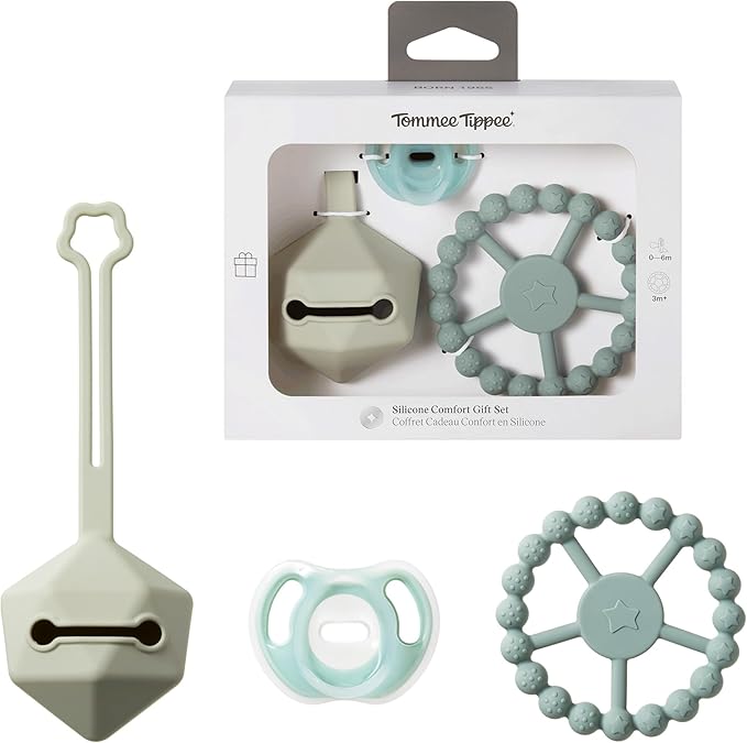 Tommee Tippee Silicone Comfort Gift Set Ultra Light Soother