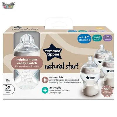 Tommee Tippee Nature Start Bottle 150 Pack of 3