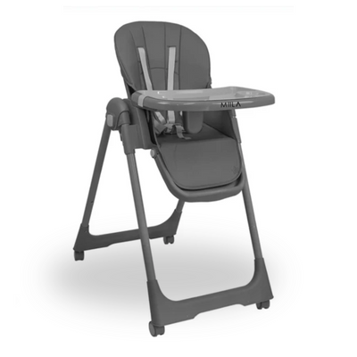 Miila High Chair Grey Adjustable Reclining Seat