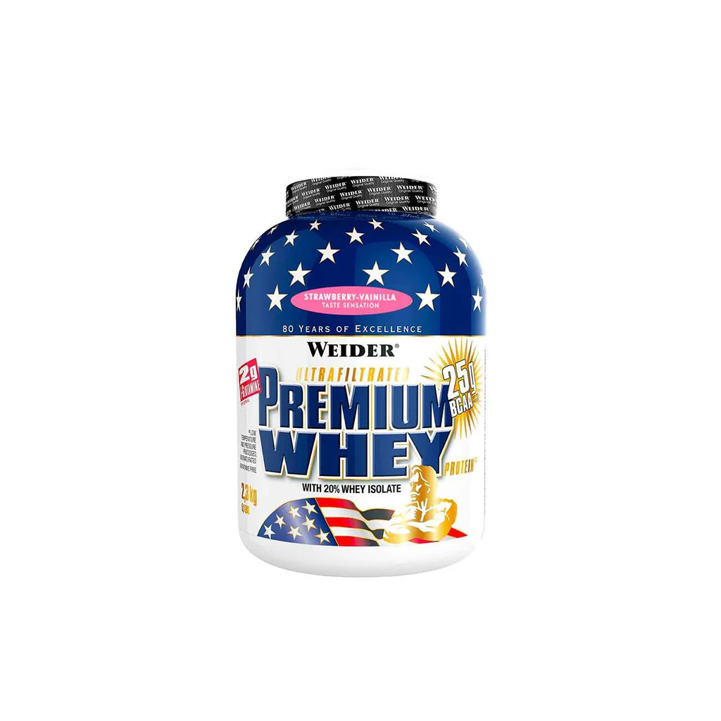 Weider Premium Whey 2.3kg Strawberry-Vanilla