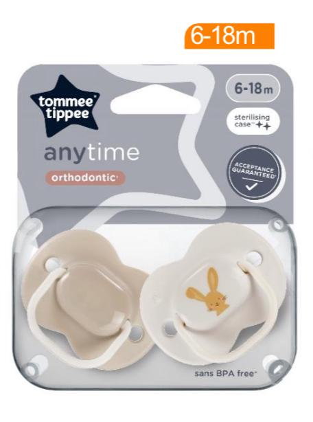 Tommee Tippee Anytime Orthodontic Soother 16-18m