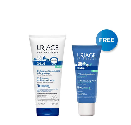 Uriage Bundle Bebe 1st Anti-Itch Soothing Oil Balm + Uriage Baby 1st Moisturizing Cream For Free