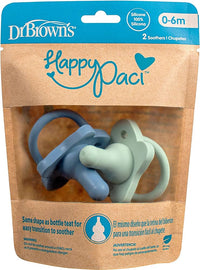 Dr Brown's Happy  Silicone Pacifier Pack of 2