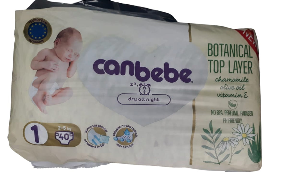 Canbebe Baby Diapers Stage 1 (2-5 kg) 40 Diapers