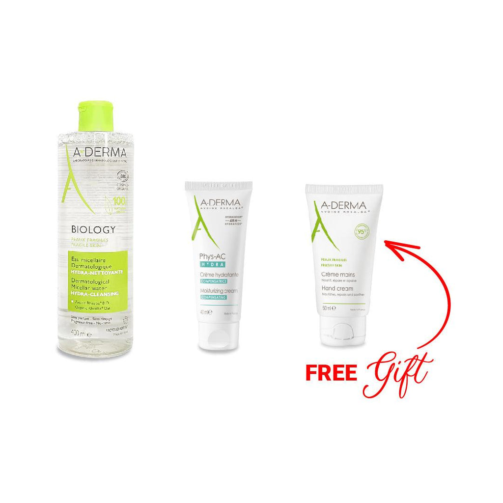 Aderma Skin Care Bundle with Free Hand Cream - FamiliaList