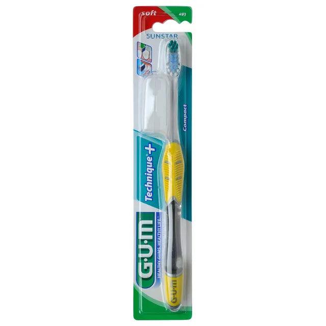 GUM Technique Soft Compact Head Toothbrush - FamiliaList