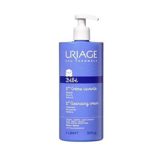 Uriage 1st Water Without Soap for Babies 1 Liter + GIFT Cleansing Cream  200ml - Baby bath products - Baby Products