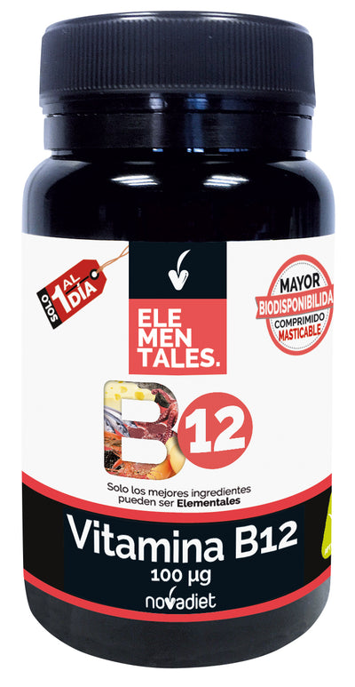 Novadiet Vitamin B12 100 mcg 120 Chewable Tablets