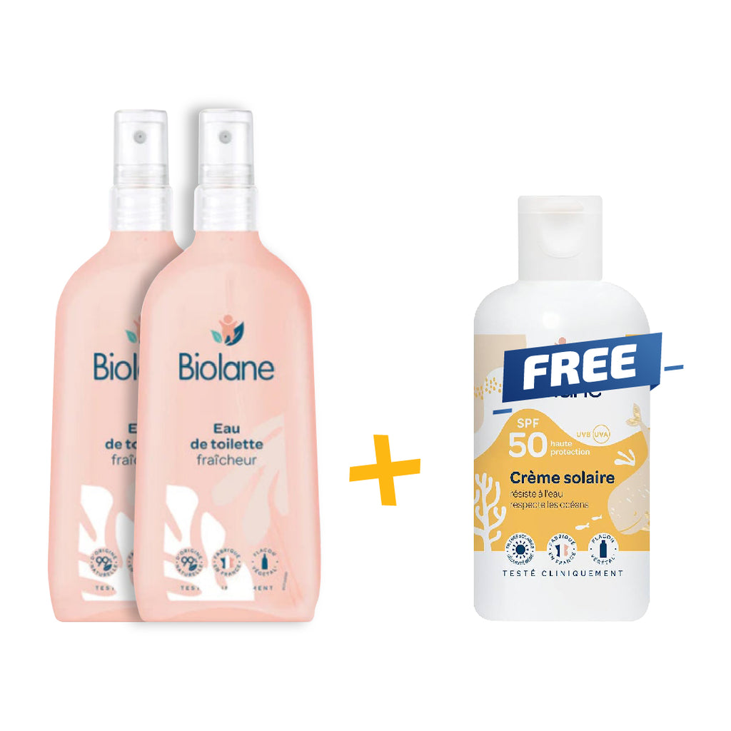 Biolane bundle Buy 2 Eau De Toilette Get 1 Sunscreen for free