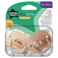 Tommee Tippee Anytime Soothers 2x 18-36mn