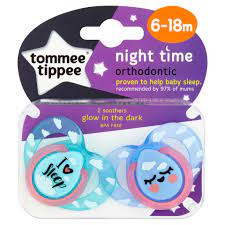 Tommee Tippee Soother Night Time 6-18m