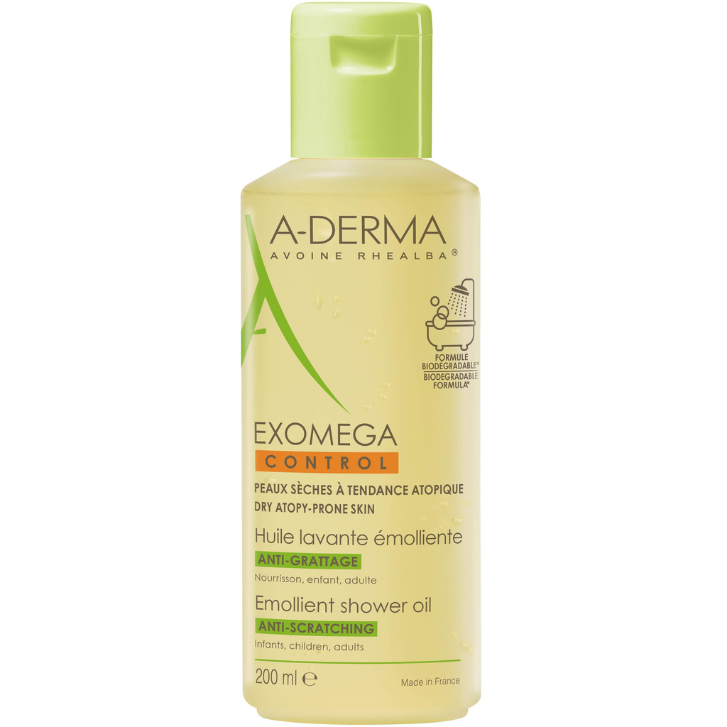 Aderma Exomega Control Emollient Shower Oil