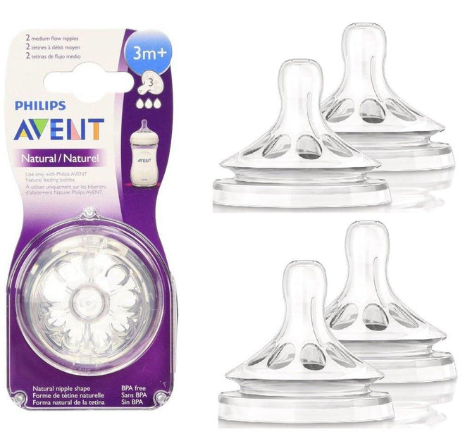 Avent Disposable Silicone Teats Natural