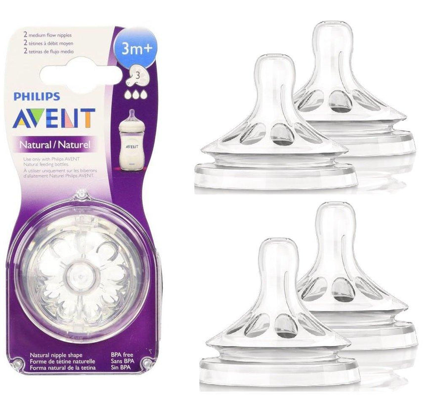 Avent Disposable Silicone Teats Natural