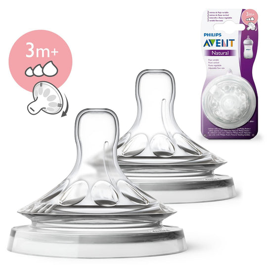 Avent Disposable Silicone Teats Natural