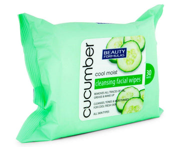 Beauty Formulas Cucumber Cleansing Facial Wipes