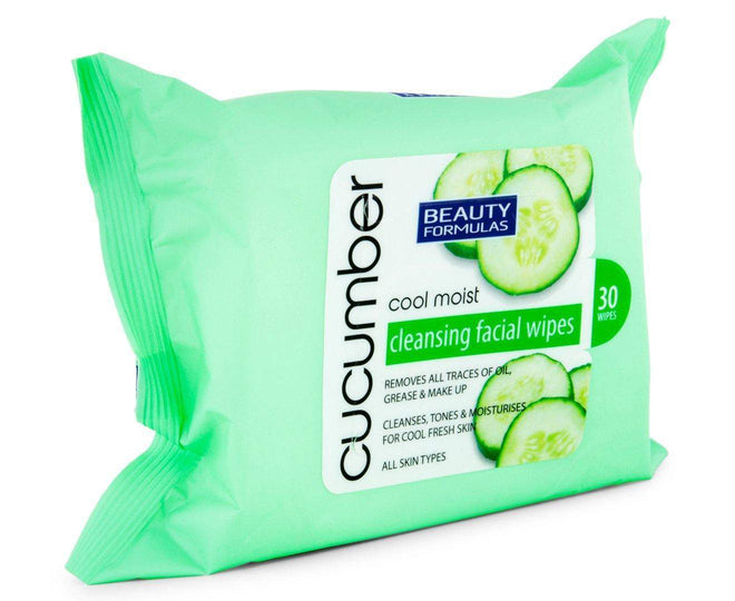Beauty Formulas Cucumber Cleansing Facial Wipes