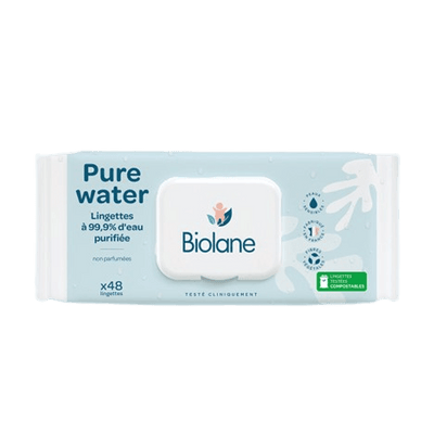 Biolane Lingettes Pure Water (x48)