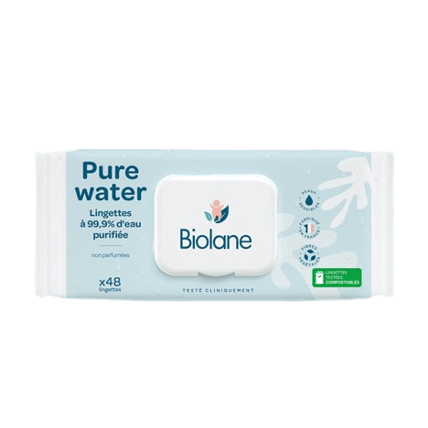 Biolane Lingettes Pure Water (x48)