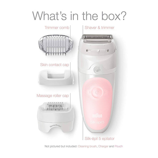 Braun Silk Epil Wet & Dry Epilator With Shaver Head 5-620