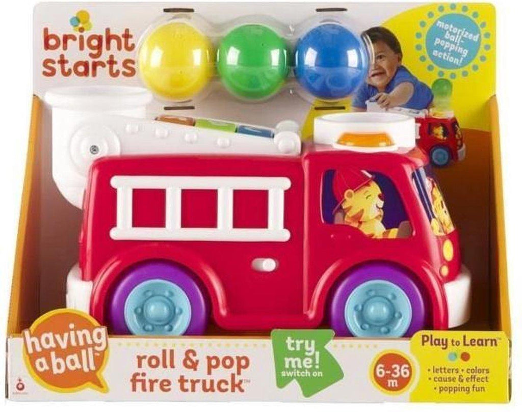 Bright Starts  Hab Roll & Pop Fire Truck