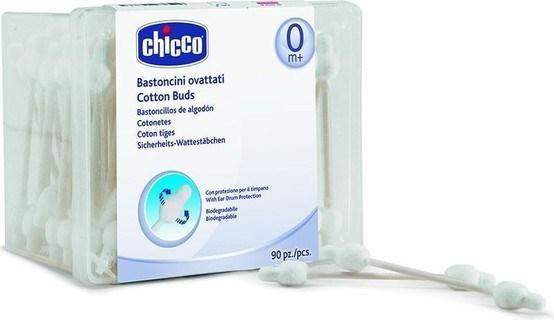 Chicco Cotton Buds with Eardrum Protection (90 Pcs)