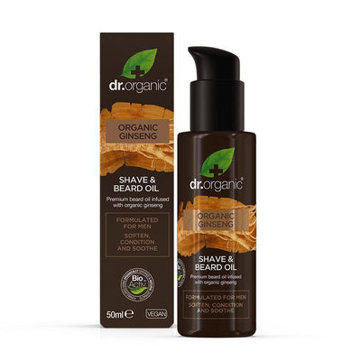 Dr Organic Ginseng For Men Shave & Beard Oil