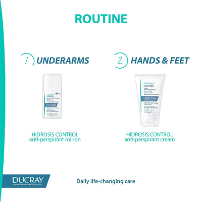 Ducray Hidrosis Control Antiperspirant Cream - Hands And Feet