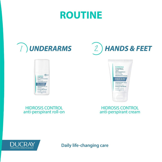 Ducray Hidrosis Control Antiperspirant Roll-On - Underarms