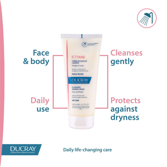 Ducray Ictyane Anti-Dryness Cleansing Cream