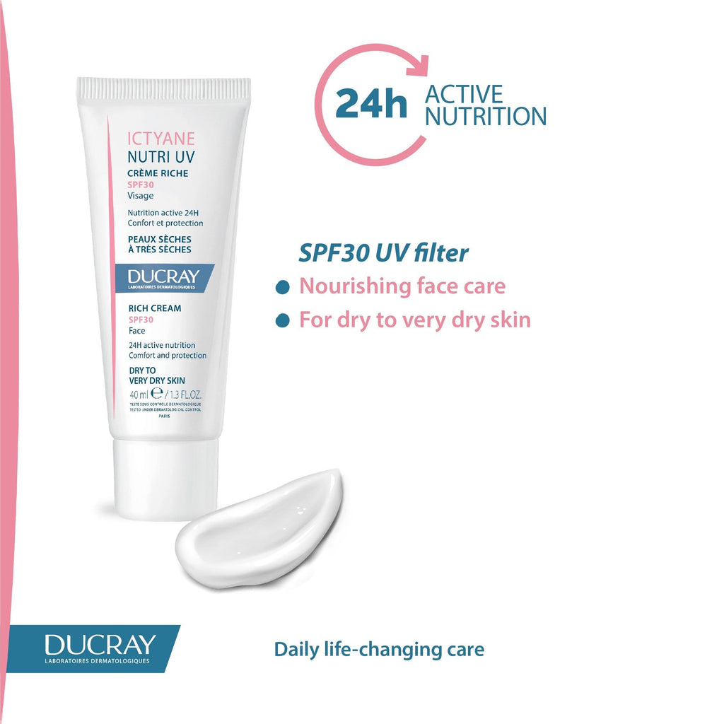Ducray Ictyane Nutri Uv Creme Riche