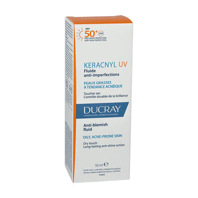 Ducray Keracnyl Sunscreen Anti-blemish Fluid Spf 50+