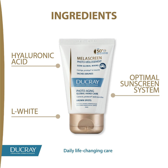 Ducray Melascreen Photo-Aging Global Hand Care Spf50+