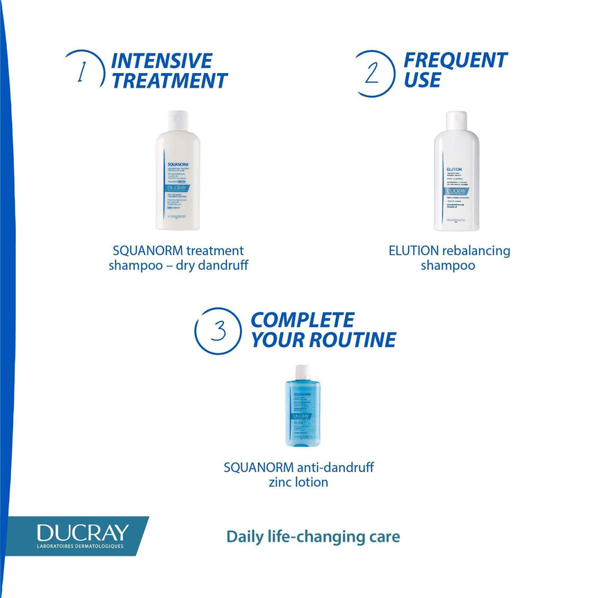 Ducray Squanorm Anti-Dandruff Treatment Shampoo - Dry Dandruff
