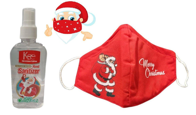 Kids Face Cotton Mask + Hand Sanitizer