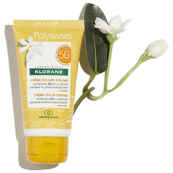 Klorane Polysiane Sublimating Sun Cream SPF 50+ with organic Tamanu & Monoi Face 50 ml