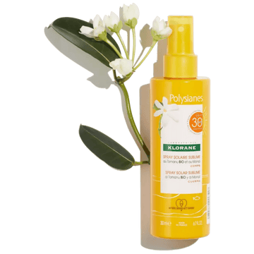 Klorane Polysiane Sublimating Sun Spray SPF 30 with organic Tamanu & Monoi Body 200 ml