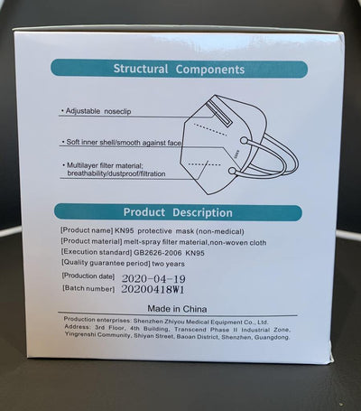 Kn95 Box Of 25 Masks