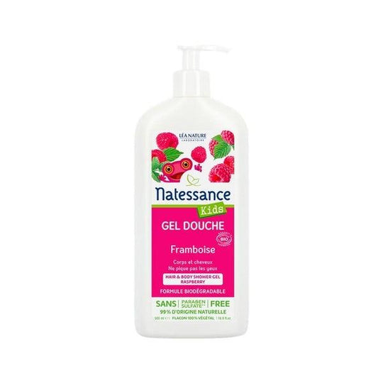 Natessance Kids Raspberry Hair & Body Shower Gel