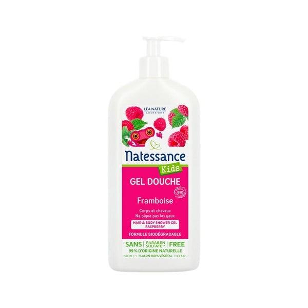 Natessance Kids Raspberry Hair & Body Shower Gel