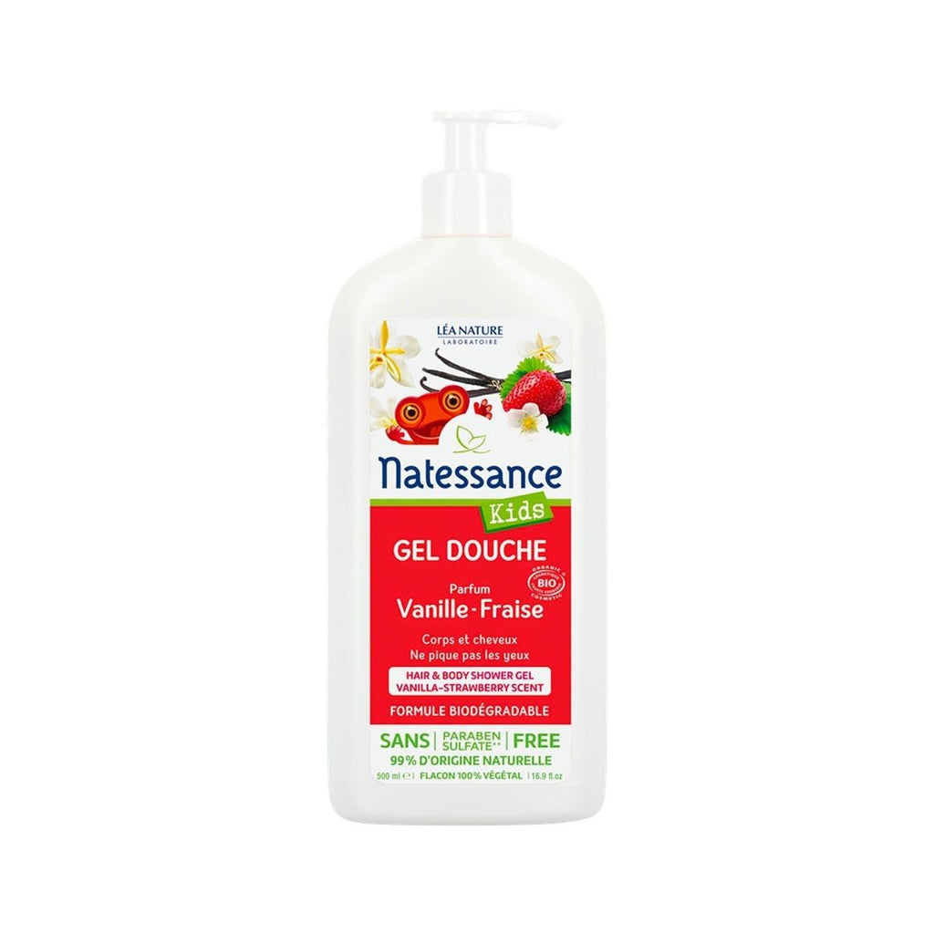 Natessance Kids Vanilla-Strawberry Shower Gel