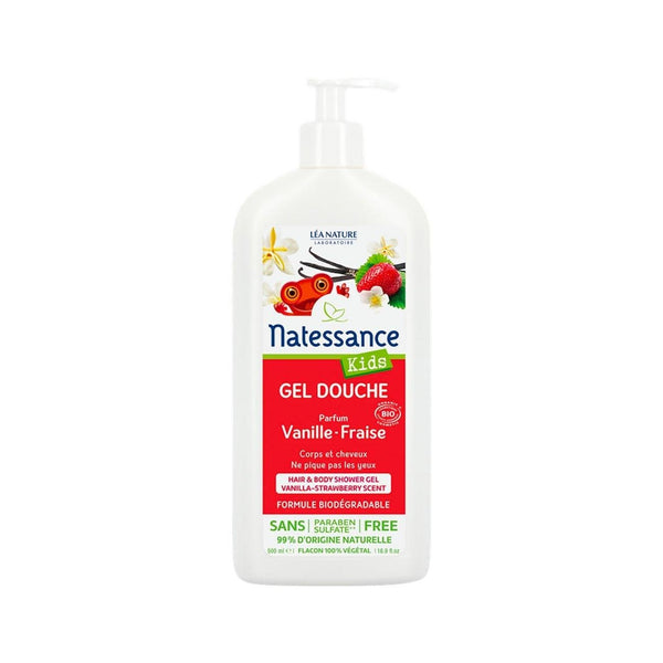 Natessance Kids Vanilla-Strawberry Shower Gel