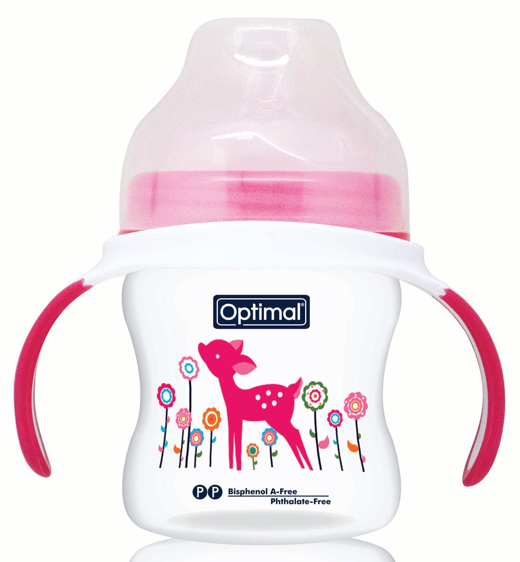 Optimal Bottle Extra Wide- Round Nipple- With Handles 150ml