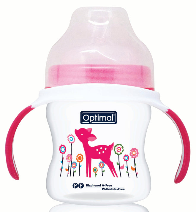 Optimal Bottle Extra Wide- Round Nipple- With Handles 150ml